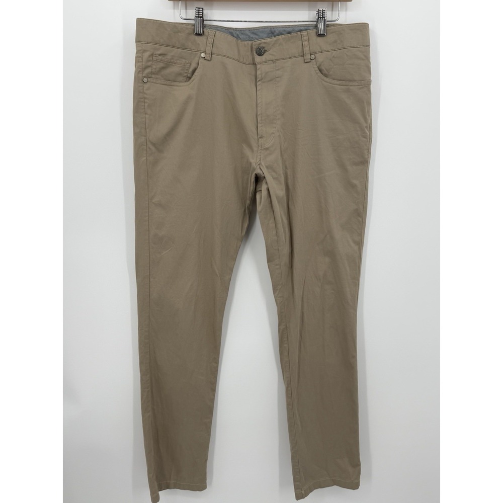 PETER MILLAR COLLECTION Men's 36x32 The Perfect Poplin Five Pocket Flat Front
